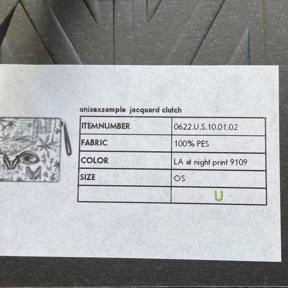 MARCELL VON BERLIN Black Cream "Los Angeles At Night" Wristlet Clutch Bag NWT - Picture 10 of 11